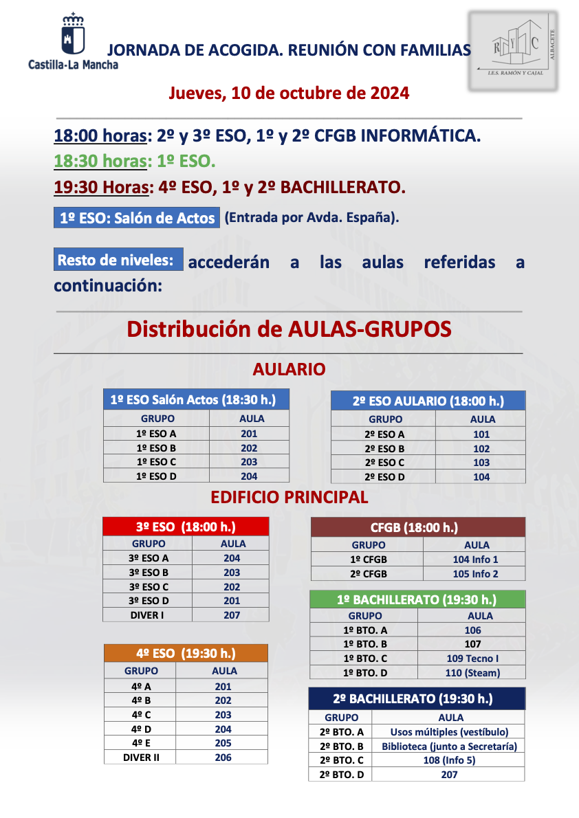 Cartel.Jornada de acogida.2024.25